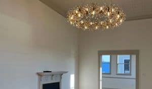 Chandelier Installed