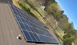 Solar Panels Installed House