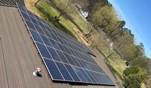 Solar Panels Installed House