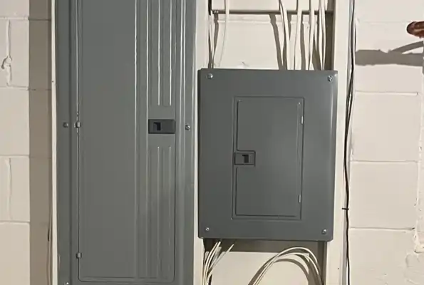 Residential electrical panel upgrade installation