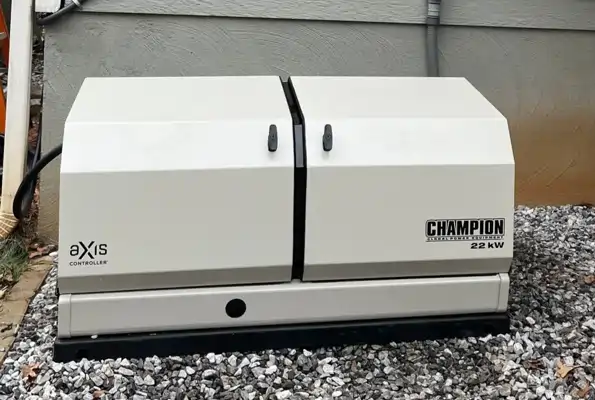 Residential standby generator installation